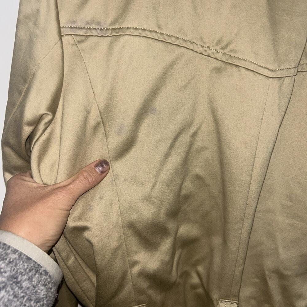 Y2K Old Navy Tan Trench Coat Women’s XL Belt - Picture 6 of 6